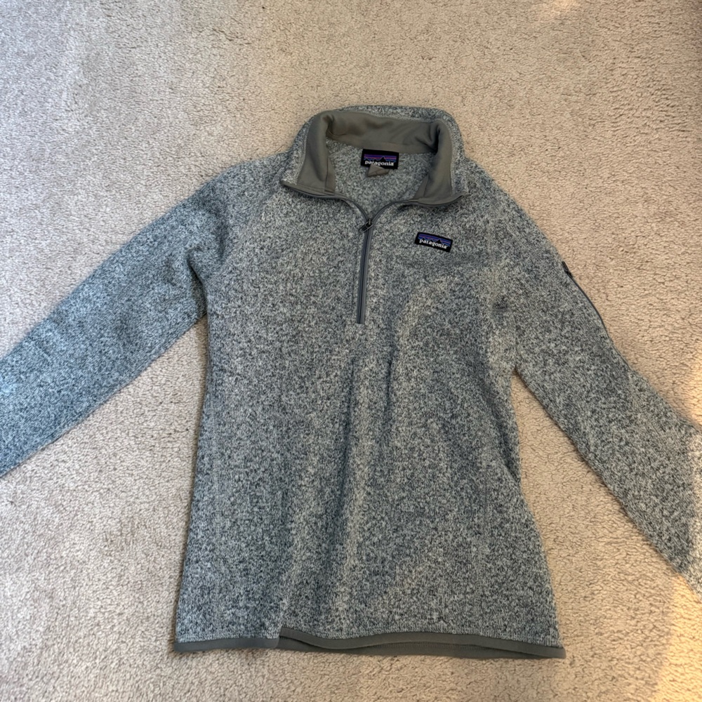Patagonia Women’s Better Sweater Quarter-Zip Fleece Pullover - Gray